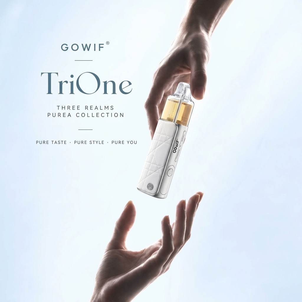 GOwif高维 TriOne 一次性電子煙 搭載獨家三味切換與多檔冰度調節功能，提供超大口數與綿密口感